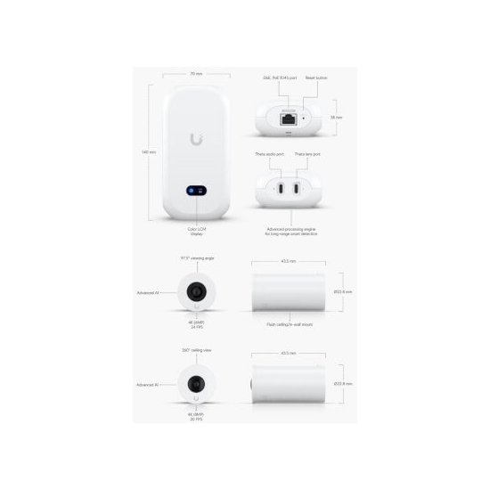 Ubiquiti- Caméra AI-Theta Pro 360°