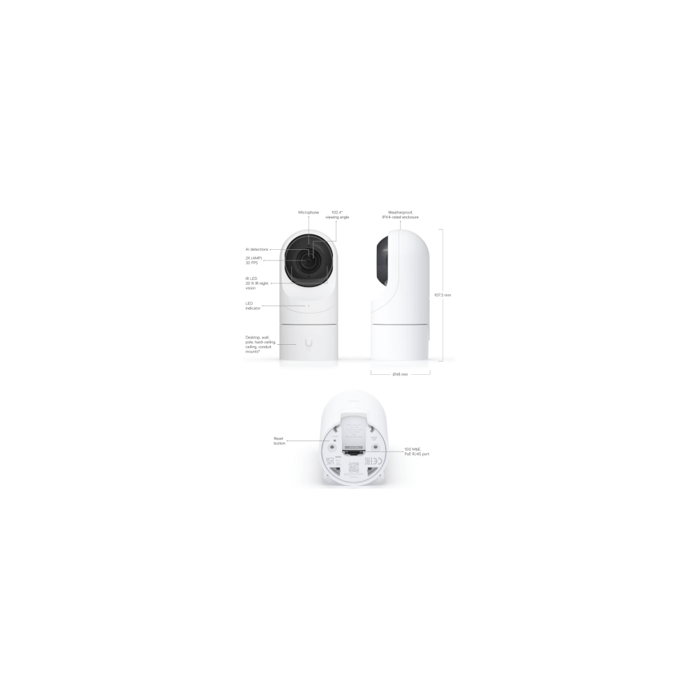 Ubiquiti- Caméra G5 Flex 2K blanche