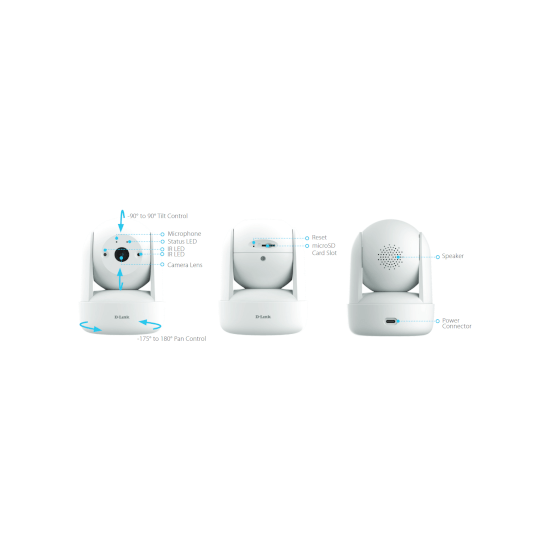 Ubiquiti- Caméra Motorisée WiFi6 - Full HD - Audio - IR 8m