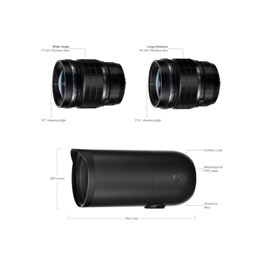 Ubiquiti- Caméra AI-DSLR 10 MP 4K Wide Angle + audio