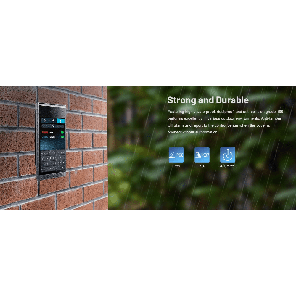 Fanvil Intercom SIP vidéo i68 tactil + reconnais. faciale