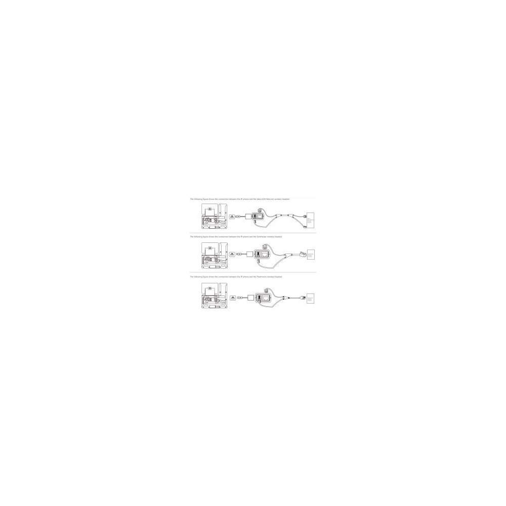 Yealink-  Adaptateur EHS40 pour postes T4x/5x/7x/85/87