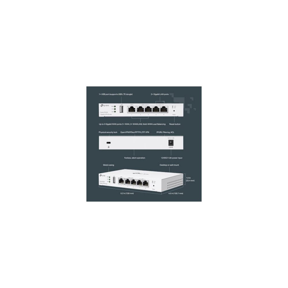 Tp-link-  Routeur VPN Gigabit Festa FR205