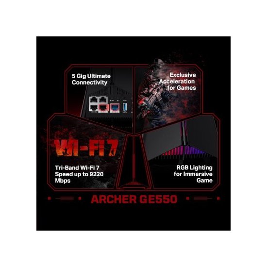 Tp-link Routeur Gaming WiFi7 BE9300 tri-bande