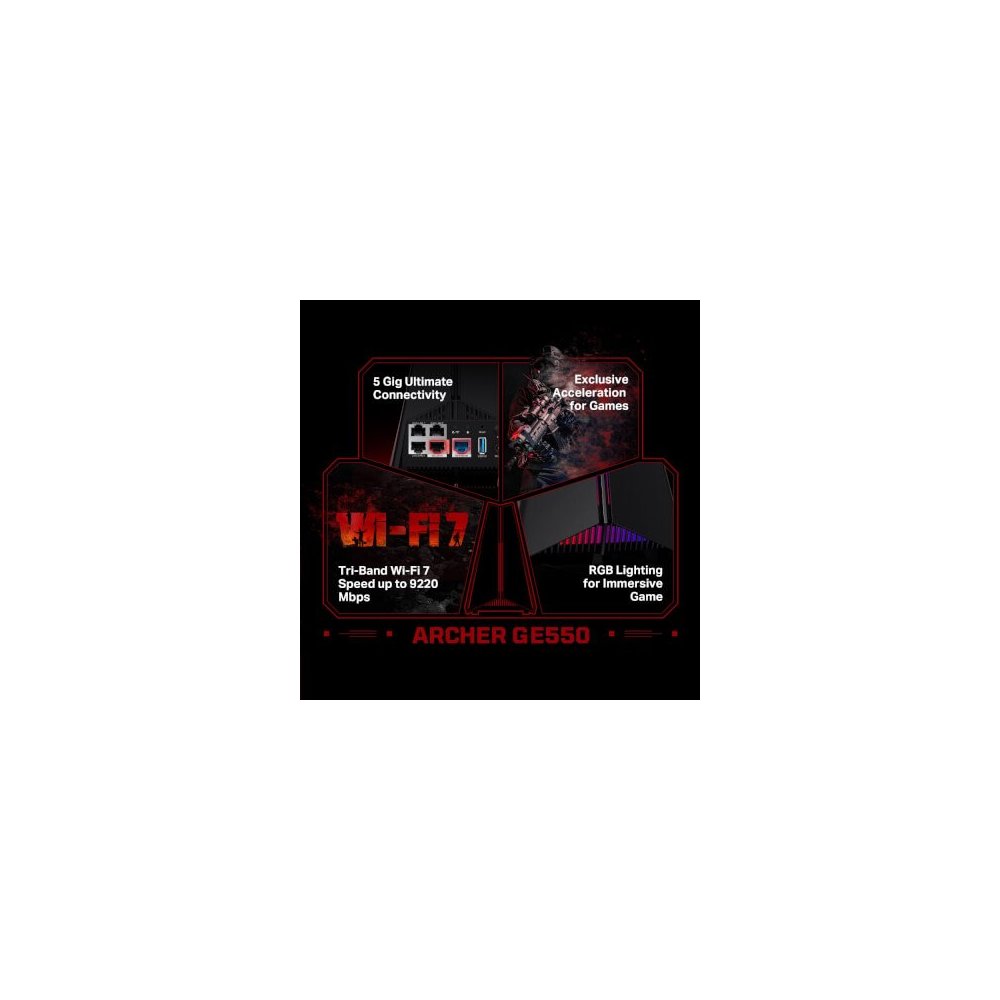 Tp-link Routeur Gaming WiFi7 BE9300 tri-bande