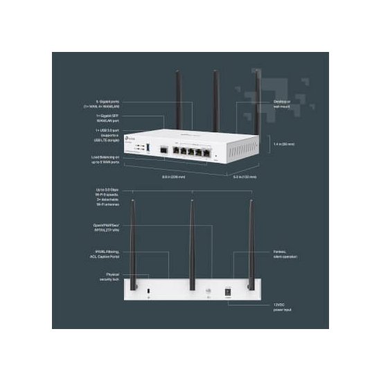 Tp-link Routeur VPN Gigabit WiFi6 AX3000 Festa FR365