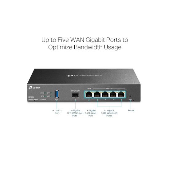 TP-link  Routeur VPN Omada Gigabit Multi-WAN 1xSFP
