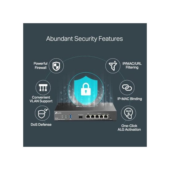 TP-link  Routeur VPN Omada Gigabit Multi-WAN 1xSFP