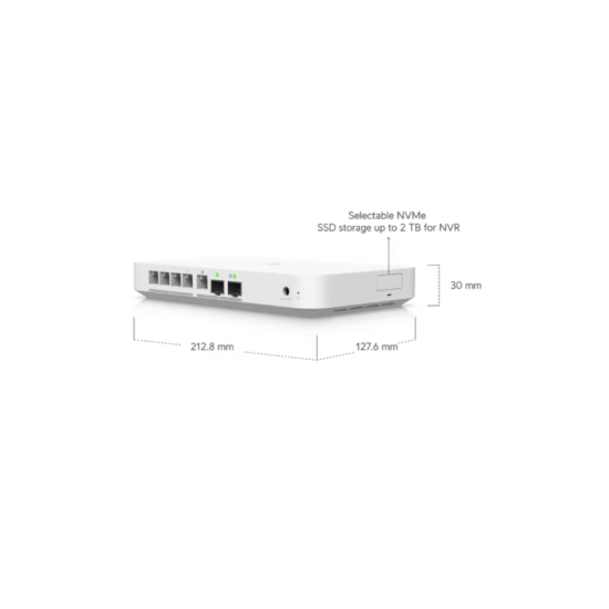 Ubiquiti- Gateway UniFi 2x 10G 4x 2,5G 5Gbps IDS/IPS SSD Opt