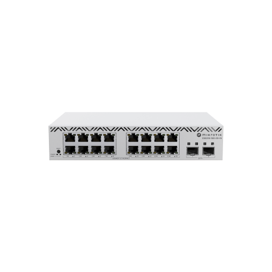 Mikrotik- Switch Cloud 16 ports Giga + 2 SFP+ 10Giga