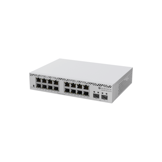 Mikrotik- Switch Cloud 16 ports Giga + 2 SFP+ 10Giga