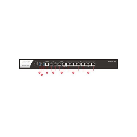 DrayTek- Routeur VPN Multiwan 10G 12 ports RJ45 2 SFP+ SSD