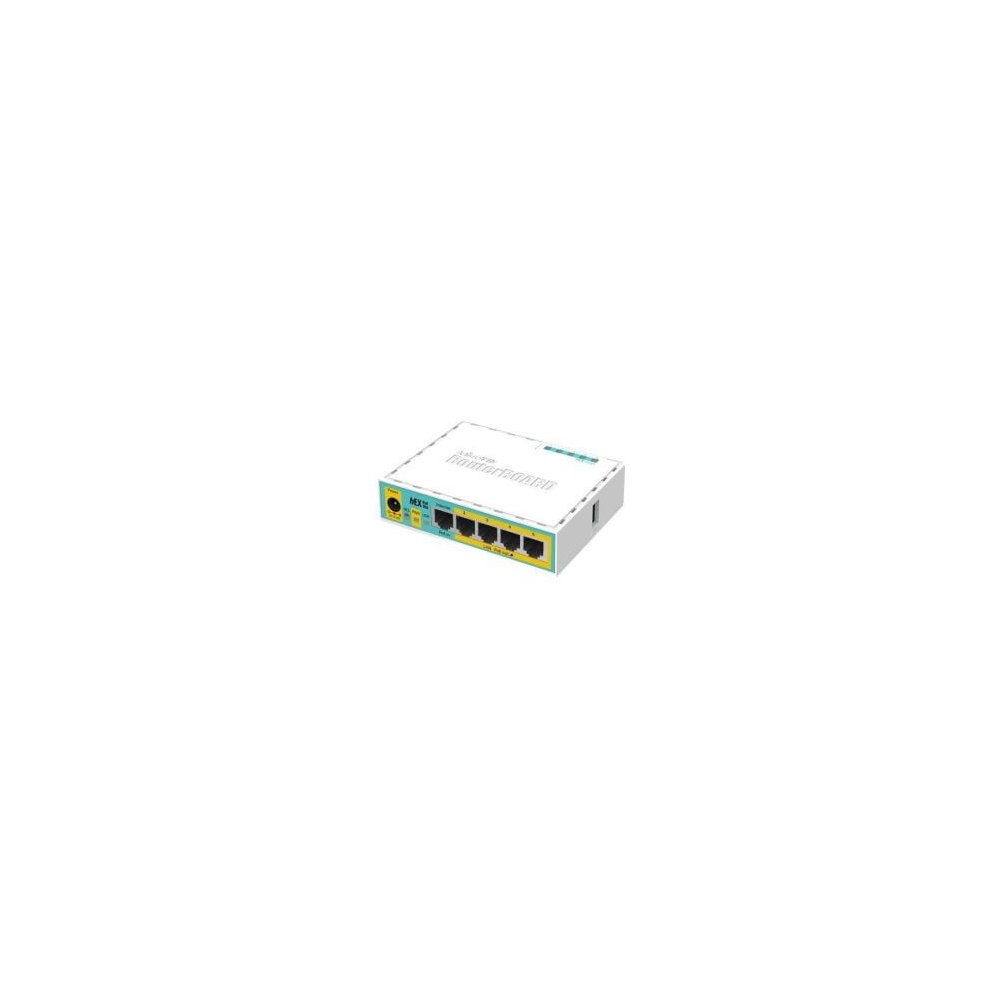 Mikrotik- Routeur 5 ports 100Mbits (4 PoE) hEX PoE Lite