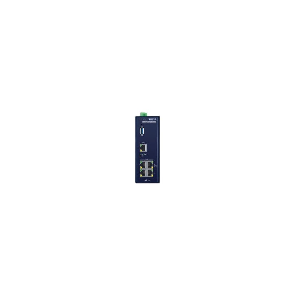 Planet- Routeur industriel 1Wan 4Lan SPI firewall -40/75°
