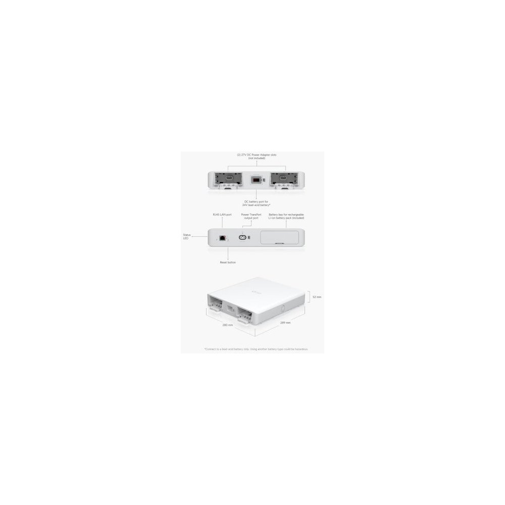 Ubiquiti- Alimentation de secours 200 W avec batterie Li-Ion