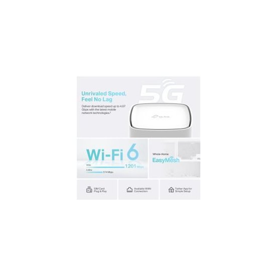 Tp-link Routeur 5G Giga WiFi6 AX1800 bibande Archer NX200