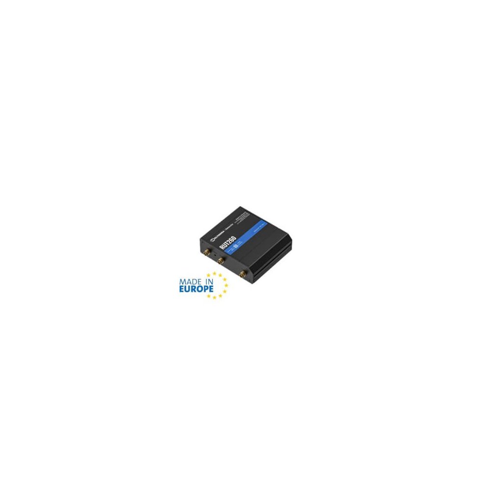 Teltonika- Routeur indus LTE Cat6 1 Sim 2x 100Mbits Wifi n