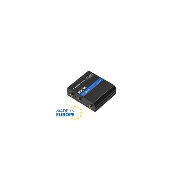 Teltonika- Routeur indus LTE Cat6 1 Sim 2x 100Mbits Wifi n