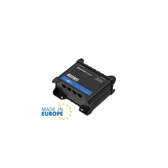 Teltonika- Routeur indus LTE Cat4 2 sims 4x100Mbits Wifi n