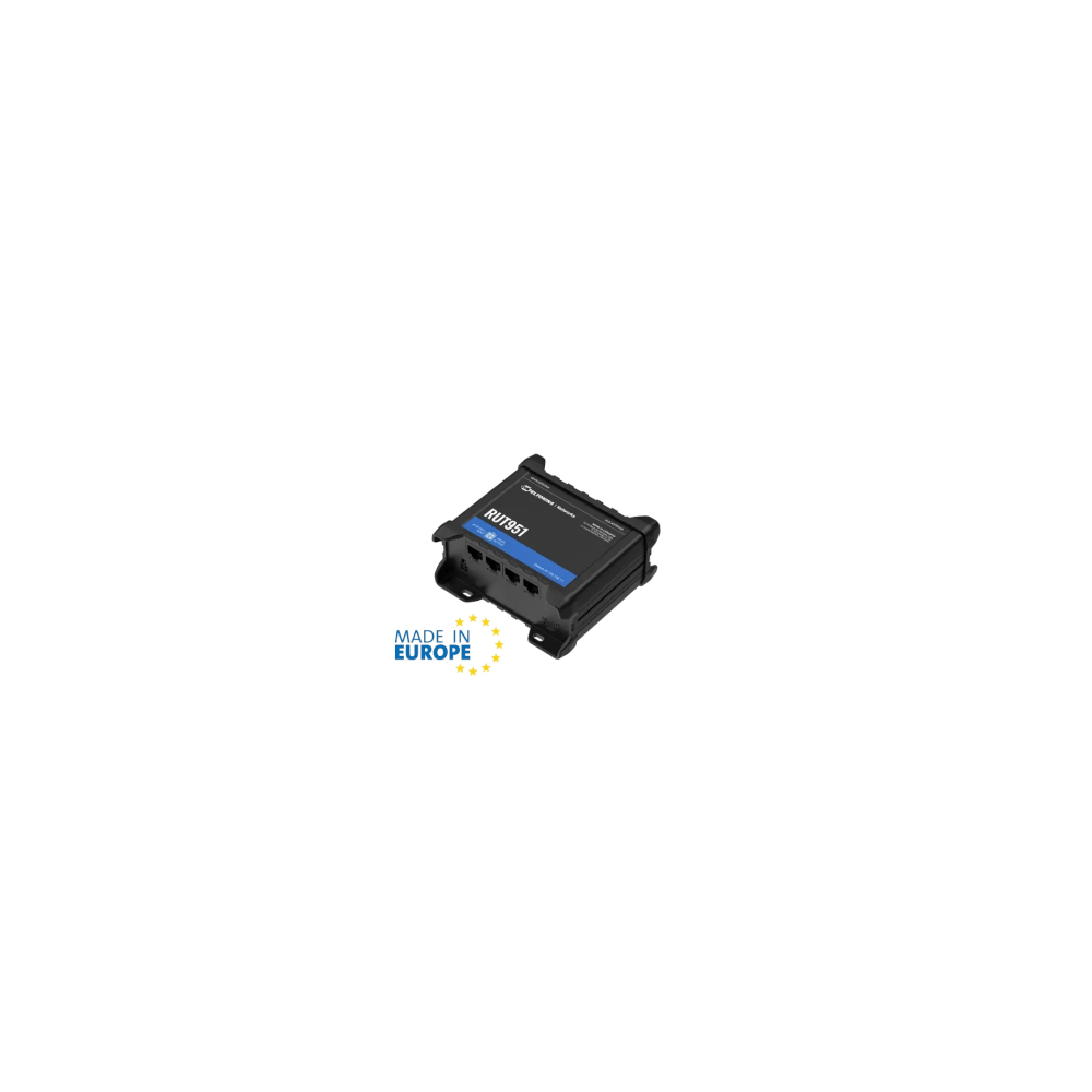 Teltonika- Routeur indus LTE Cat4 2 sims 4x100Mbits Wifi n