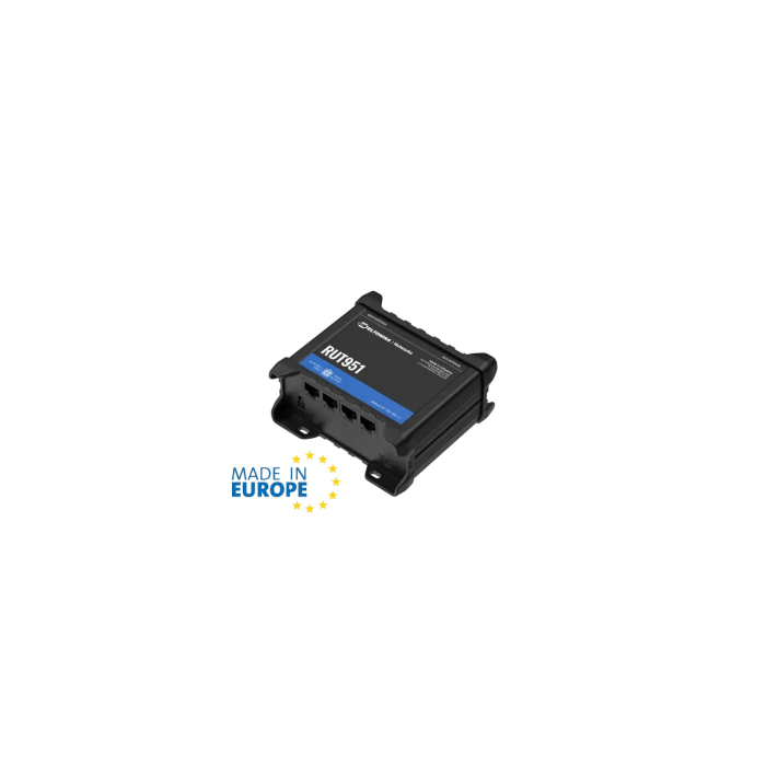 Teltonika- Routeur indus LTE Cat4 2 sims 4x100Mbits Wifi n