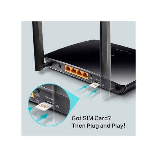 Tp-link Routeur avec modem 4G LTE WiFi4 n 300Mbits