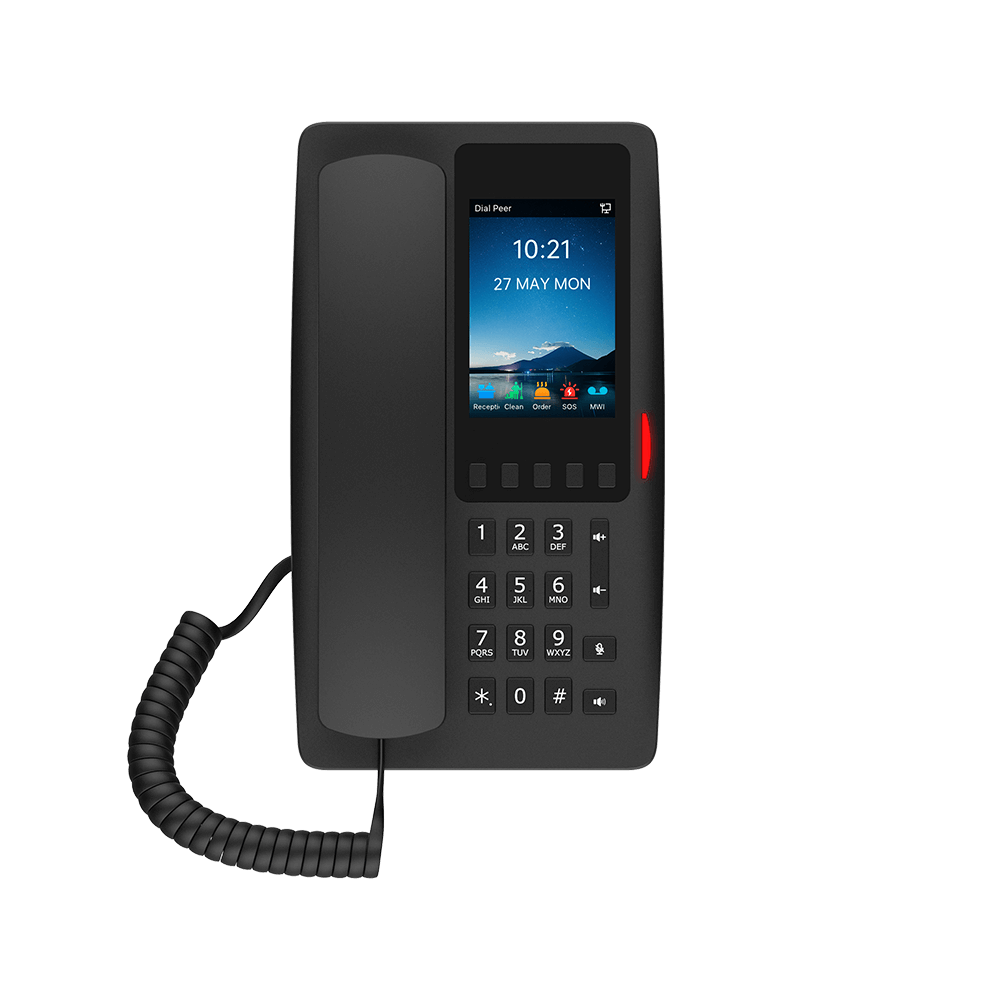 Fanvil Téléphone SIP H6W-Hotel 2 comptes SIP noir