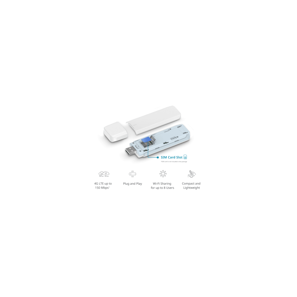 D-link Adaptateur USB 4G LTE Cat. 4 WiFi6 AX300 2.4GHz