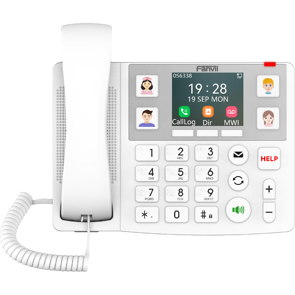 Fanvil Téléphone SIP X305 PoE avec grosses touches
