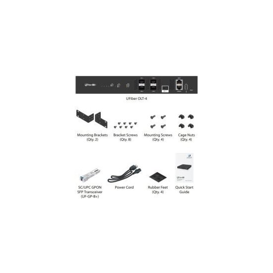 Ubiquiti- Concentrateur OLT GPON 4 ports 512 clients max