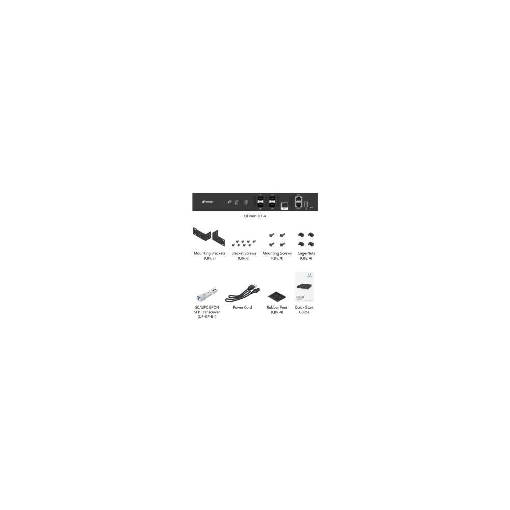 Ubiquiti- Concentrateur OLT GPON 4 ports 512 clients max