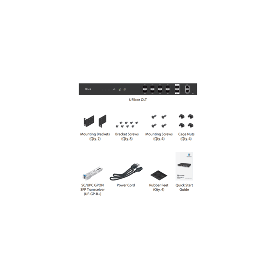 Ubiquiti- Concentrateur OLT GPON 8 ports 1024 clients max