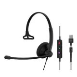 Epos- Casque monaural USB A&C IMPACT 100 UC & Teams