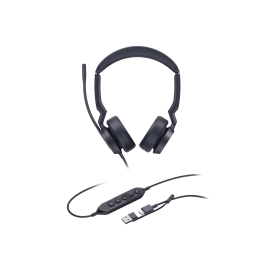 Yealink- Casque USB A&C binaural UH44 UC&Teams