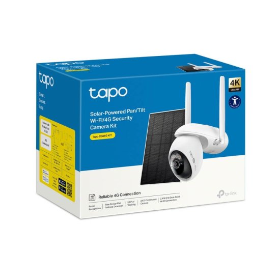 tp-link Kit de caméra de sécurité Pan/Tilt WiFi/4G solaire