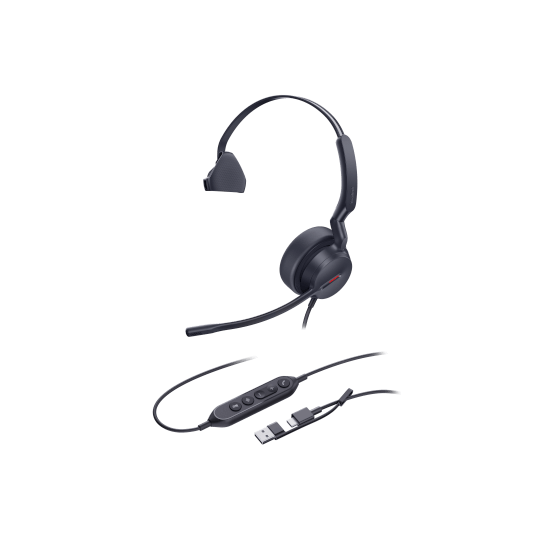 Yealink- Casque USB A&C monaural UH44 UC&Teams NFR