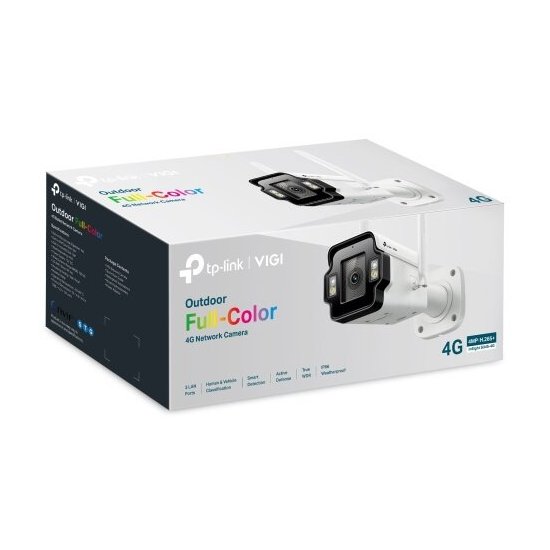 Tp-link Caméra VIGI bullet 4MP 4G Cat4 audio slot µSD 3LAN