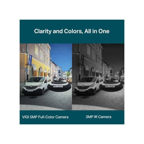 tp link- Caméra VIGI bullet 5MP fente audio μSD