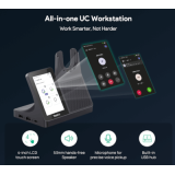 Yealink- Casque DECT binaural WH64 Workstation tactile