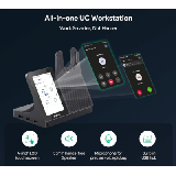 Yealink- Casque DECT monaural WH64 Workstation tactile