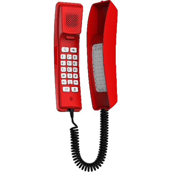Fanvil Téléphone d'urgence SIP mural H2U rouge