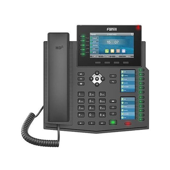 Fanvil Téléphone SIP X6U PoE 3 écrans couleur