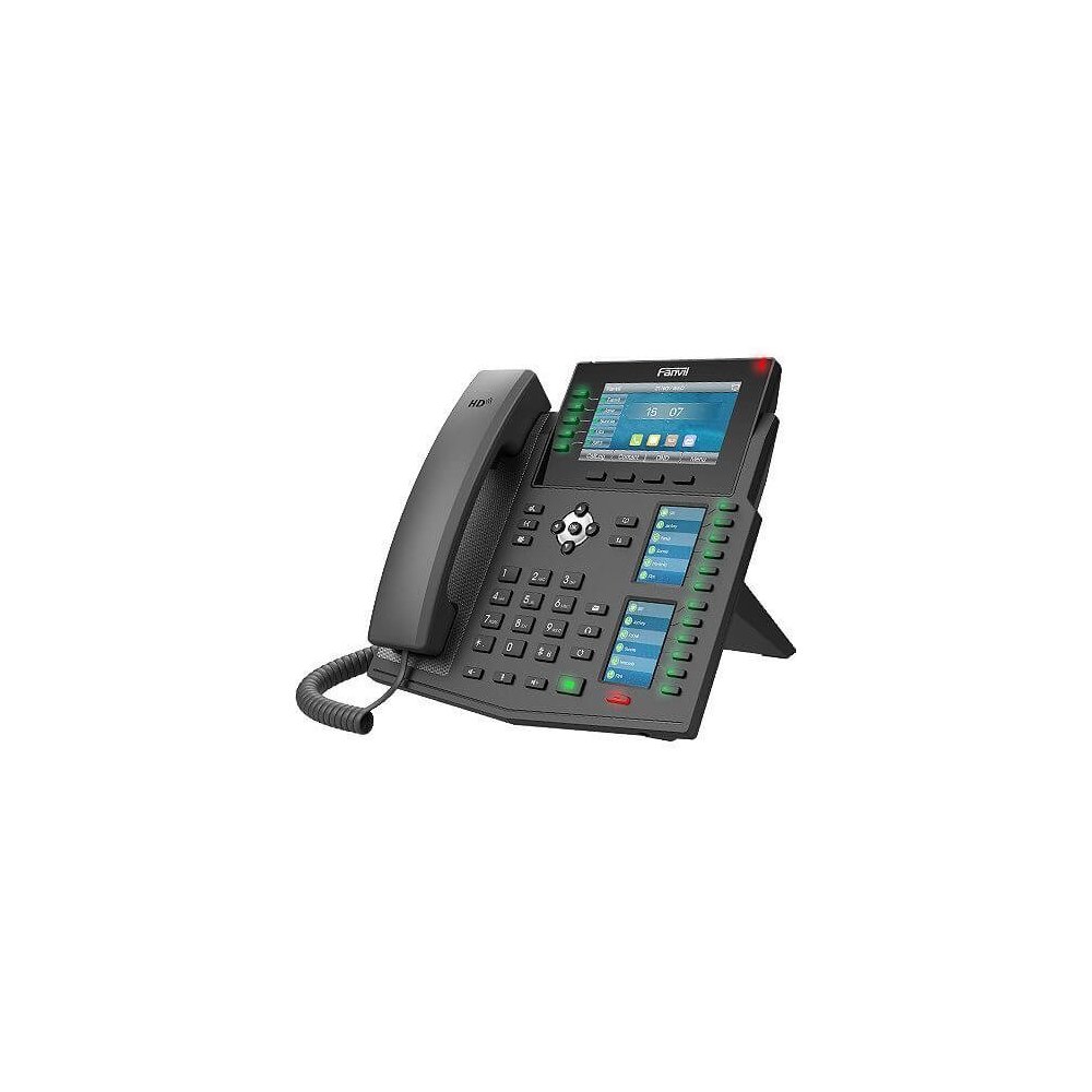 Fanvil Téléphone SIP X6U PoE 3 écrans couleur
