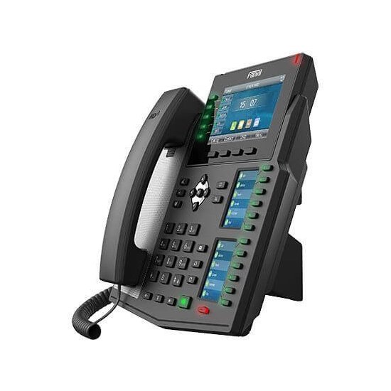Fanvil Téléphone SIP X6U PoE 3 écrans couleur