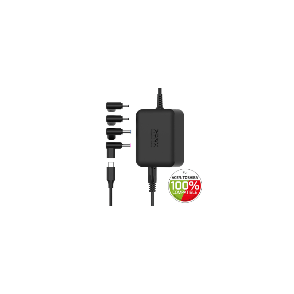 Port Designs- Alim notebook Acer/Toshiba 100W GaN2 USB + Plug