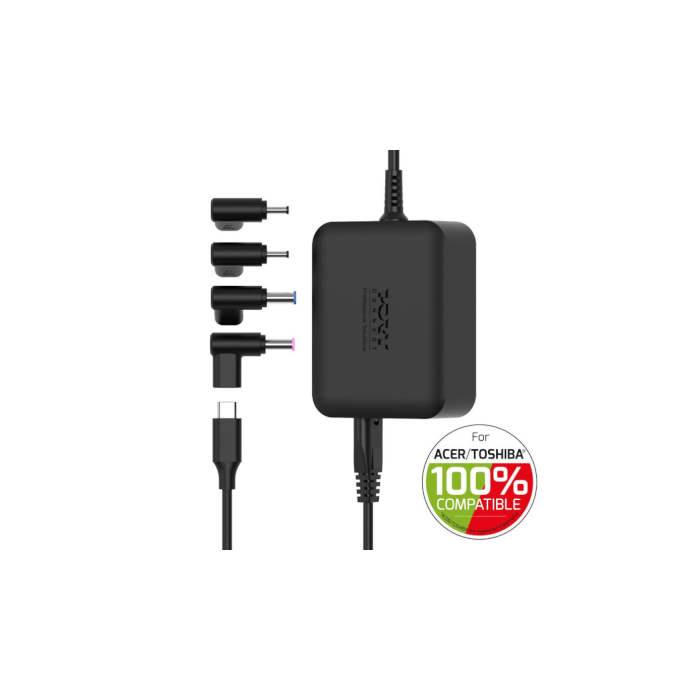 Port Designs- Alim notebook Acer/Toshiba 100W GaN2 USB + Plug
