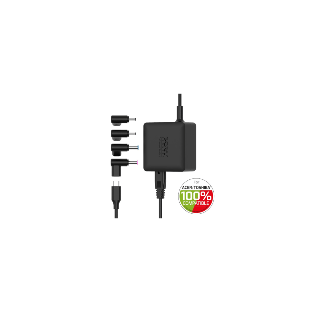 Port Designs- Alim notebook Acer/Toshiba 65W GaN2 USB + Plug
