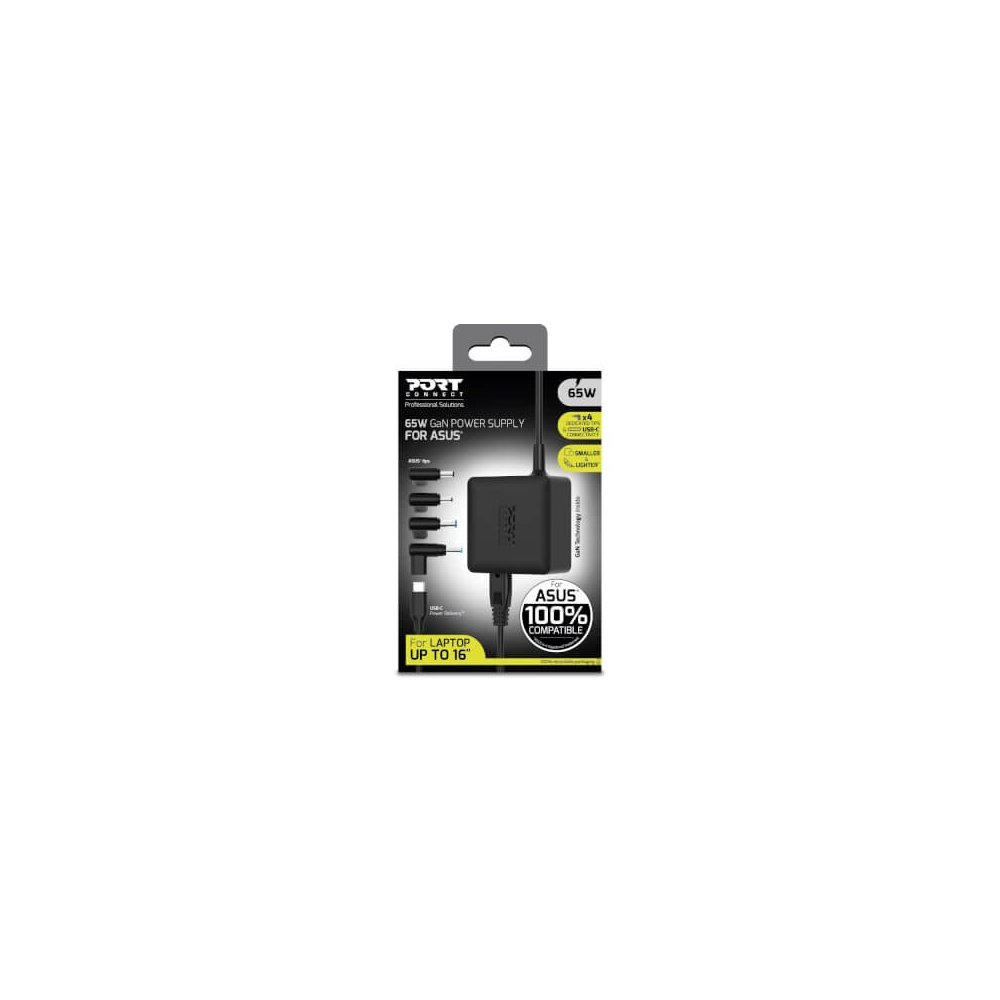 Port Designs- Alim notebook Asus 65W GaN2 USB + Plug