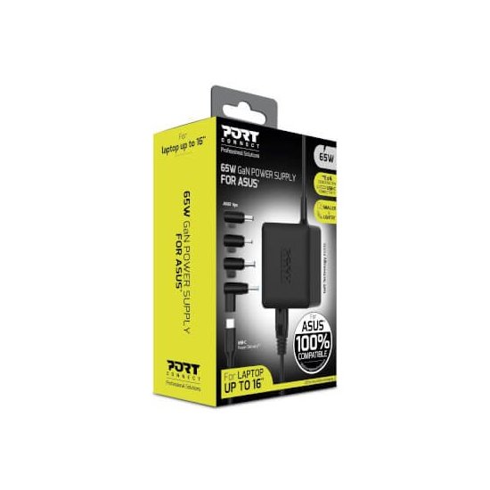 Port Designs- Alim notebook Asus 65W GaN2 USB + Plug