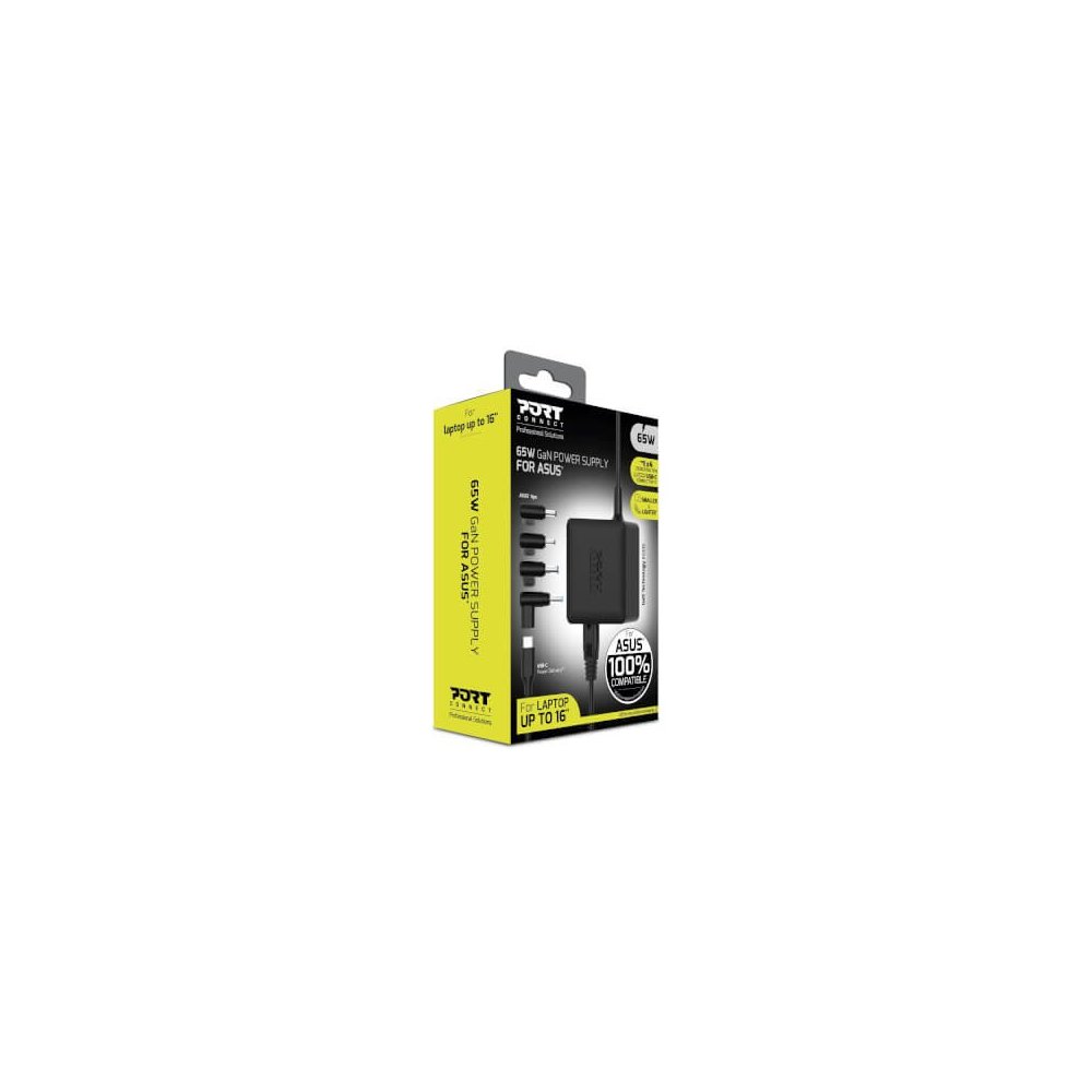 Port Designs- Alim notebook Asus 65W GaN2 USB + Plug